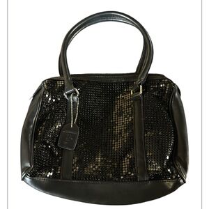 Vintage Designed Exclusively by LANCOME Women Sparkle Metal Mesh Bag Purse